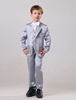 Jungen Anzug für Hochzeit in Silbern