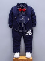 Jungen Outfit Blue Top und Hosen 2 Stück Kinder Formelle Kleidung