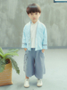 Jungen Outfit chinesische Hochzeit Shirts Hosen und Jacke 3 Stück Set für Kinder
