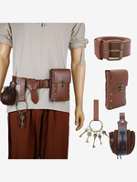 Kaffeebraunes Steampunk Kostüm Metalldetails Vintage Herren Accessoire