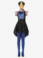 Karneval Halloween Chinesische Zombie Kostüme Für Frauen Schwarz Blau Polyester Feiertagskostüme