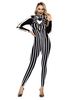 Karneval Kostüm Black Stretch Jumpsuit Polyester Trikot Urlaub Kostüme