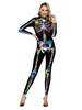 Karneval Kostüm Black Stretch Jumpsuit Polyester Trikot Urlaub Kostüme