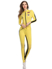 Karneval Kostüm Cheer Leader Costume Halloween Women Yellow Overalls Faschingskostüme
