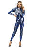 Karneval Kostüm Hell Himmelblau Stretch Overall Polyester Trikot Urlaub Kostüme