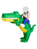 Karneval Kostüm Lustiges Kostüm Grüner Dinosaurier Unisex Mardi Gras Burlesque Polyester Overall Urlaub Kostüme
