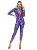 Karneval Kostüm Rose Damen Stretch Jumpsuit Polyester Trikot Urlaub Kostüme