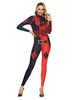Karneval Kostüm Schwarz Rot Stretch Jumpsuit Polyester Trikot Urlaub Kostüme