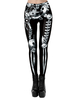 Karneval Kostüm Schwarz Silber Damen Stretchhose Polyester Skinny Holidays Kostüme