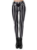 Karneval Kostüm Schwarze Damen Stretchhose Polyester Skinny Holidays Kostüme