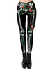 Karneval Kostüm Schwarze Damen Stretchhose Polyester Skinny Holidays Kostüme