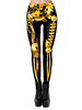 Karneval Kostüm Schwarzgold Damen Stretchhose Polyester Skinny Holidays Kostüme