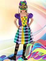 Karnevalskostüme für Kinder Kleid und Maske