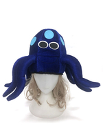 Karnevalsmütze Unisex Royal Blue Octopus Cap Kostümzubehör