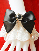 Kette Lolita Zubehör Oversleeve Polyester mit Schleife süß und hübschen Style Oversleeve
