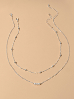Kettenhalsketten geschichteten Frauenschmuck