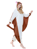 Kigurumi Pyjamas Flying Squirrel Onesie Erwachsene Unisex Flanell Winter Nachtwäsche Karneval Kostüm