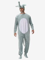 Kigurumi-Pyjamas Onesie Cartoon Erwachsene Hellgrau Polyester Hut Overall Kigurumi Kostüme