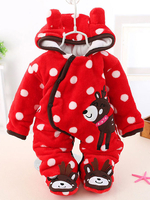 Kigurumi Pyjamas Onesie Flanell Jumpsuit Kleinkind Weihnachtskostüm