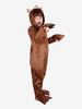 Kigurumi Pyjamas Onesie für Kinder Polyester Kaffee Braunbär Pyjama Kostüm