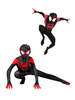 Kinder Black Spiderman in den Spinnenvers Lycra Spandex Stoff Unisex Zentai Anzug Ganzkörperkostüme