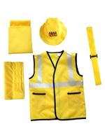 Kinder Kostüm Zimmermann Cosplay Gelbe Schärpe Zylinder 3-teiliges Set Halloween Kostüm Full Set