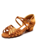 Kinder Latin Dance Schuhe Mädchen Low Chunky Heel Ballroom Dance Sandalen