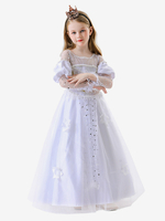 Kinder Prinzessin Kostüme Weiß Set Kinderkleid