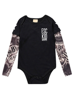 Kinder Tattoo Onesie Baumwolle Langarm Cosplay Kostüme