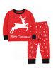 Kinder Weihnachtspyjama Outfit bedruckte 2 Stück Faschingskostüme