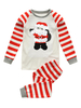 Kinder Weihnachtspyjamas gestreifte eingestellt Faschingskostüme Set