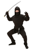 Kinderkostüm Ninja Cosplay Schwarz Jumpsuit Hood 2-teiliges Set Kinder Halloween Kostüm