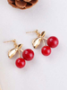 Kirsche Ohrringe Rockabilly Obst Schmuck Ohrringe Geschenk für sie