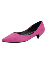 Kitten Heel 2020 Pumpen Wildleder spitze Zehe Slip-on-Pumpen Damen Abendschuhe
