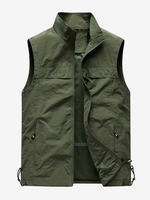 Klassische Angelweste für Herren im Freien wasserdicht atmungsaktiv mehrere Taschen lässige Weste