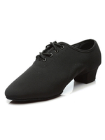 Klassische Latein Schuhe aus 3cm Pump für Tanzen in Schwarz mit Blockabsatz im casualen Stil