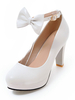 Klassische Lolita Pumps Bow Knöchelriemen Plattform Lolita Heels