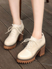 Klassische Lolita-Schuhe Schnüren Chunky High Heel Lolita Schuhe
