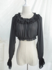 Klassische Lolita Top Rüschen Chiffon Lolita Bluse