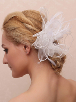 Kopfschmuck Hochzeit Feder Haarschmuck für die Braut