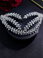 Kopfschmuck Hochzeit Kopfbedeckung Metall Strass Haarschmuck für die Braut