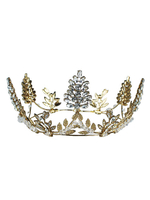Kopfschmuck Hochzeit Zubehör Retro Crown Headwear Crystal Strass Haarschmuck für die Braut