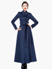 Kragen-Buttons-Coat für Frau stehen