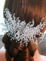 Kristall Hochzeit Kopfschmuck Transparent Braut Haarschmuck