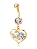 Körper Piercing Schmuck im schicken & modischen Style in Golden für Damen Metall