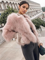 Kunstpelzjacke für Damen Winter 2025 Kurzer umweltfreundlicher Pelzmantel