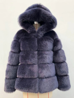 Kunstpelzmantel mit Kapuze kurze umweltfreundliche Winterjacke für Damen 2025