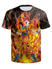 Kurzarm T-Shirt Männer Jewel Neck Printed Casual Top