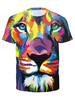 Kurzarm T-Shirt Männer Rundhals-Print Casual T-Shirt