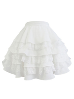 Lace Lolita Petticoats Weiß Lolita Rock Krinoline geschichtet